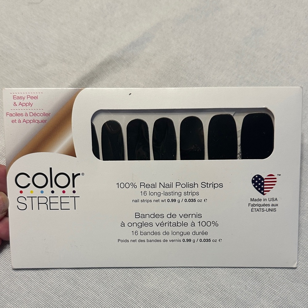 Color Street Midnight Black Nail Strips